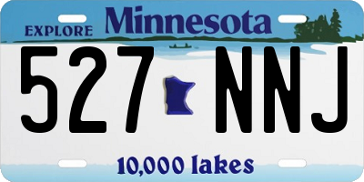 MN license plate 527NNJ