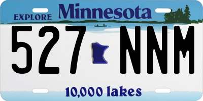 MN license plate 527NNM