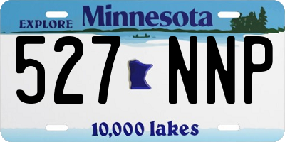 MN license plate 527NNP