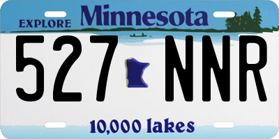 MN license plate 527NNR
