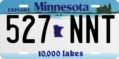 MN license plate 527NNT