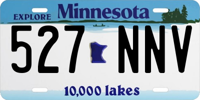 MN license plate 527NNV
