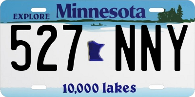 MN license plate 527NNY