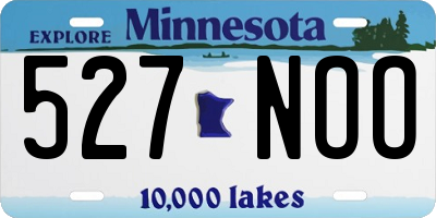 MN license plate 527NOO