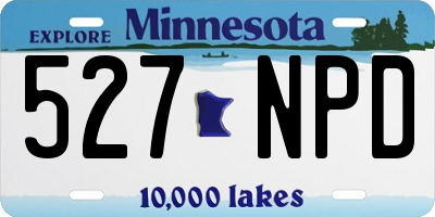 MN license plate 527NPD