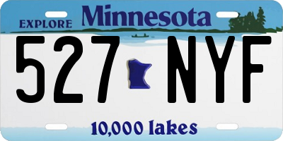 MN license plate 527NYF