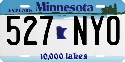 MN license plate 527NYO
