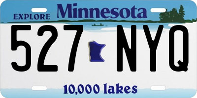 MN license plate 527NYQ