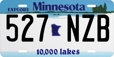 MN license plate 527NZB