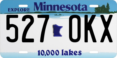 MN license plate 527OKX