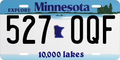 MN license plate 527OQF