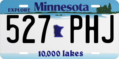 MN license plate 527PHJ