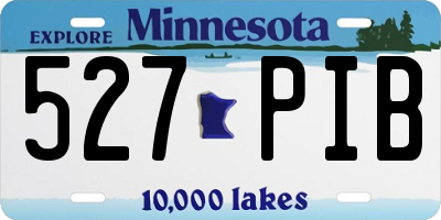 MN license plate 527PIB