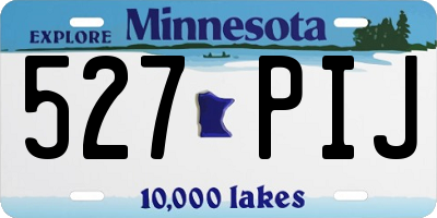MN license plate 527PIJ