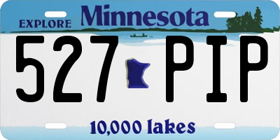MN license plate 527PIP