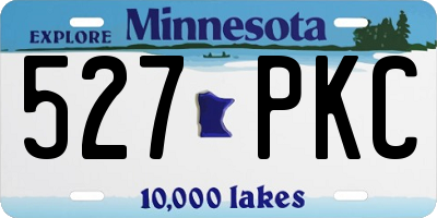 MN license plate 527PKC