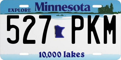 MN license plate 527PKM