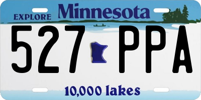 MN license plate 527PPA