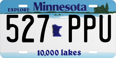 MN license plate 527PPU