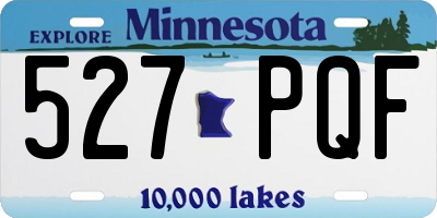 MN license plate 527PQF