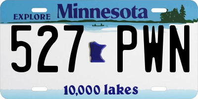 MN license plate 527PWN