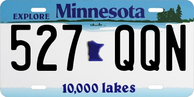 MN license plate 527QQN