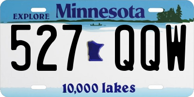 MN license plate 527QQW