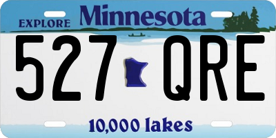 MN license plate 527QRE