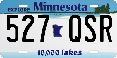 MN license plate 527QSR