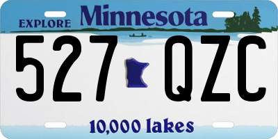 MN license plate 527QZC