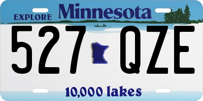 MN license plate 527QZE