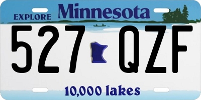 MN license plate 527QZF