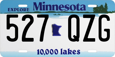 MN license plate 527QZG