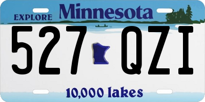 MN license plate 527QZI