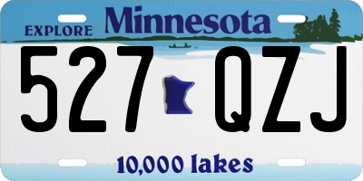 MN license plate 527QZJ