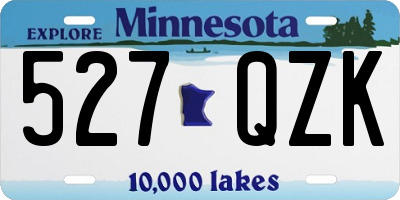 MN license plate 527QZK