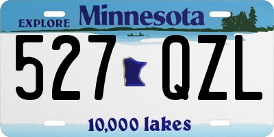 MN license plate 527QZL