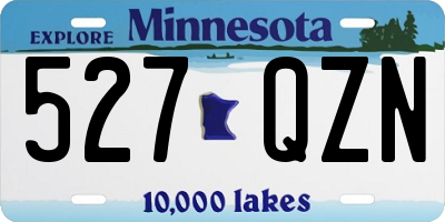 MN license plate 527QZN