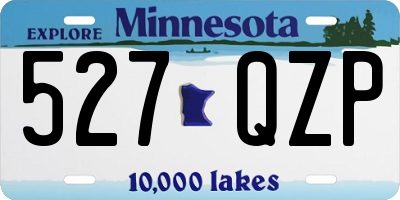 MN license plate 527QZP