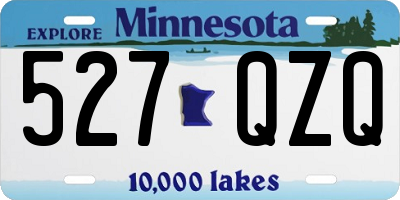 MN license plate 527QZQ