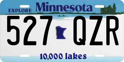 MN license plate 527QZR