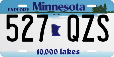 MN license plate 527QZS