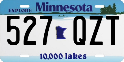 MN license plate 527QZT