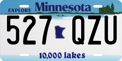MN license plate 527QZU