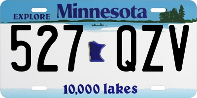 MN license plate 527QZV