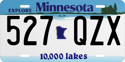 MN license plate 527QZX