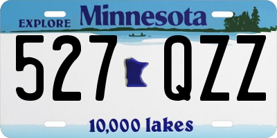MN license plate 527QZZ