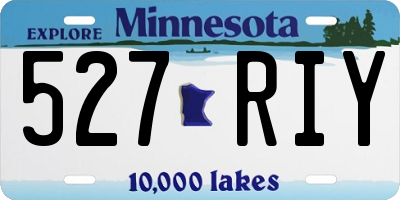 MN license plate 527RIY