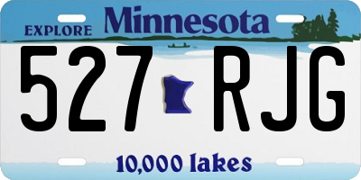 MN license plate 527RJG