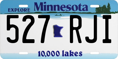 MN license plate 527RJI